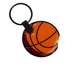 Брелок с фонариком в виде баскетбольного мяча