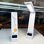 Лампа с беспроводной зарядкой логотип adverstyle | mercutio 