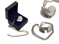 Флешка HEART_N, серебро