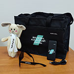 Набор с логотипом Haval: сумка,мягкая игрушка заяц,солнечные очки и аккумулятор