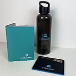 Набор с логотипом C3 Solutions: бутылка для воды,обложка для паспорта и картхолдер