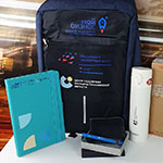 Набор с логотипом Центр поддержки экспорта Сахалинской области: рюкзак, блокнот, термос, визитница и ручка