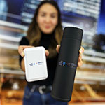 Аккумулятор и термос с логотипом Russian Export Center