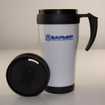 Термокружка с логотипом фильтров «БАРЬЕР»
