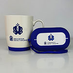 Набор из двух предметов с логотипом Московской Областной Думы: кружка и аккумулятор