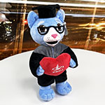 Игрушка котик с логотипом МФЮА