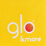 Блокнот с логотипом glo оранжевый