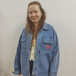 Джинсовая куртка с логотипом Молодежь Коми