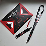 Набор с логотипом Yuka ADV: папка, ручка, ремувка и ланьярд