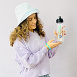 Набор с логотипом Yappy: панама, бутылка для воды и силиконовый браслет