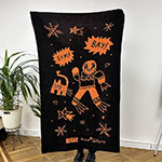 Плед на заказ с логотипом Human