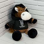 Игрушка лошадь с логотипом ПФП Сервис