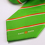 Галстук с логотипом банка ЮГРА