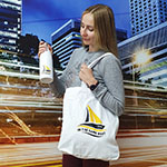 Термобутылка и сумка с логотипом In the same boat