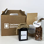 Набор с логотипом Оконный континент: чай, орешки и варенье