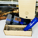 Подарочный набор с логотипом B-TECH плед и термос 