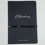 Блокнот и ручка с логотипом G.D.Academy