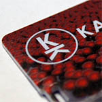 Флешка-визитка с логотипом 