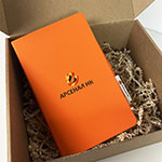 Набор: ежедневник и ручка с логотипом Арсенал НК