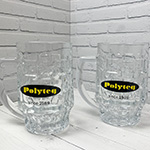 Пивные кружки с логотипом Polyteq