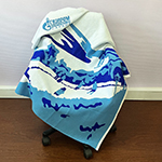 Индивидуальный плед с логотипом Газпром 