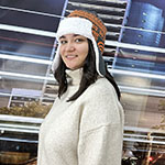 Шапка-ушанка с логотипом Экситон  