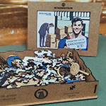 Деревянные пазлы с логотипом Металлинвестбанк