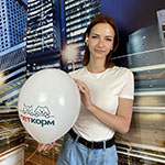 Воздушный шарик с логотипом Петкорм