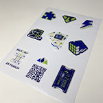 Стикеры с логотипом Выхожу за рамки