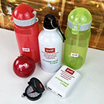 Набор с логотипом РЖД:бутылки для воды,внешний аккумулятор и компас