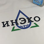 Пакет и конфеты с логотипом ИНЭКО