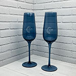 Бокалы для шампанского с логотипом СитиСтройПласт