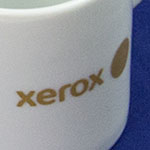 Набор: чайник и две кружки, логотип XEROX