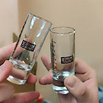 Шоты с логотипом Sound Agency