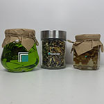 Сладкий набор с логотипом Равитино: чай, мед и варенье