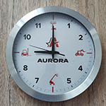 Часы настенные с логотипом Aurora