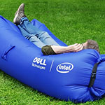 Биван синий с логотипом DELL intel 