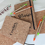 Блокноты и ручки с логотипом Vivere