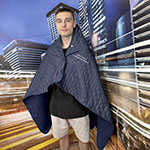 Плед пончо с логотипом УФНС России по Магаданской области