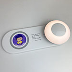 Станция беспроводной зарядки с ночником с логотипом adverstyle | mercutio