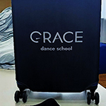 Чехол для чемодана с логотипом Grace Dance School