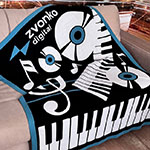 Плед с принтом и логотипом ZVONKO