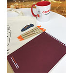 Набор с логотипом Самю сосьяль: кружка,блокнот,ручки,флешка и сумка шоппер