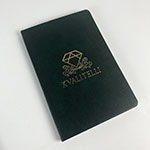 Замшевый ежедневник с логотипом Kvalitelli