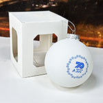 Елочный шар с логотипом Луч