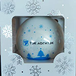 Ёлочный шар с логотипом Тэк Логитэк