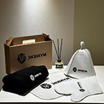 Набор с логотипом Equium:диффузор, банный набор и полотенце