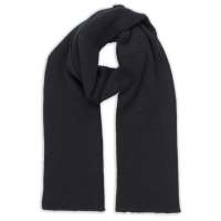 Шарф вязаный двойной "WIND SCARF"_черный, 100% акрил