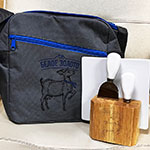 Набор с логотипом Белое Золото:сумка холодильник и набор для сыра