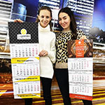 Календарь с логотипом Евролос и календарь с логотипом Ramonti Pies